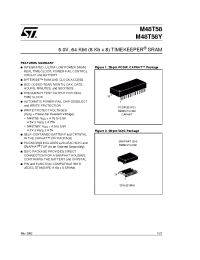 Datasheet M48T58 manufacturer STMicroelectronics